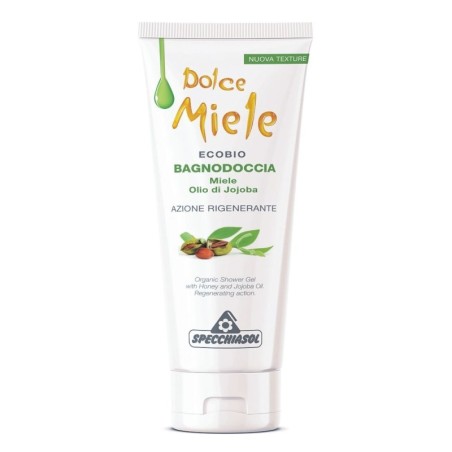 Dolce miele
Bagnodoccia
ecobio, miele, olio di Jojoba
azione rigenerante
tubo da 250 ml