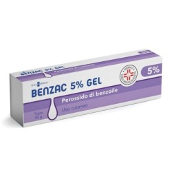 Benzac
5% gel
perossido di benzoile
uso cutaneo
tubo da 40 g