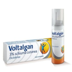 Voltalgan
3% schiuma cutanea
Diclofenac
Schiuma cutanea per distorsioni e strappi muscolari