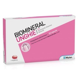 Biomineral
unghie
con aminoacidi, vitamine e minerali
scatola da 30 capsule molli