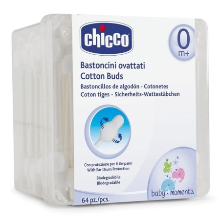 Chicco sicur net bastoncini ovattati 64 pz