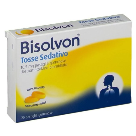 Bisolvon tosse sedativo scatola da 20 pastiglie gommose