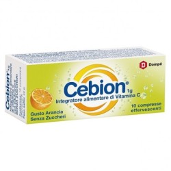 Cebion 1g Integratore alimentare di Vitamina C gusto arancia senza zuccheri