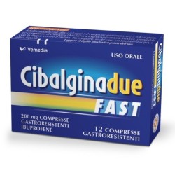 Cibalginadue fast 200 mg confezione da 12 compresse gastroresistenti