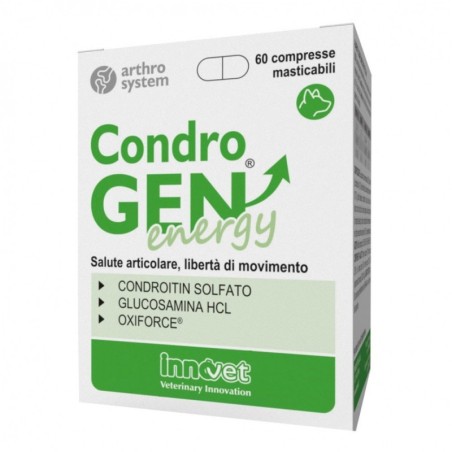 Condro GEN
energy
salute articolare, libertà di movimento
flacone da 60 compresse masticabili