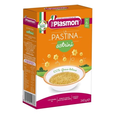 Plasmon
La Pastina
Astrini
100% grano italiano
6 Mesi+
Confezione da 340 g