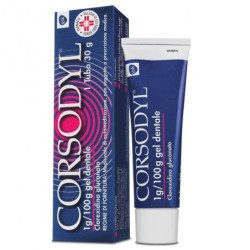 Corsodyl 1g/100g gel dentale tubo da 30 g