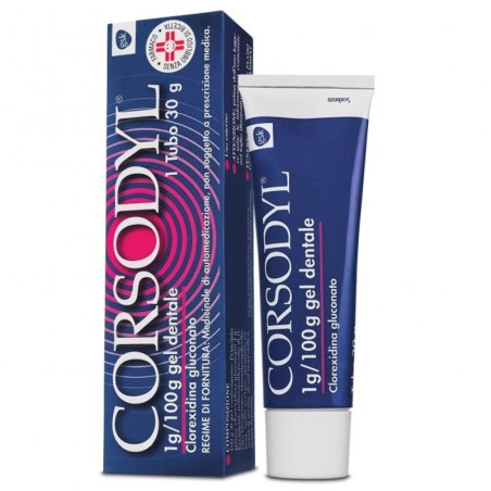 Corsodyl
1g/100g gel dentale
clorexidina gluconato
tubo da 30 g