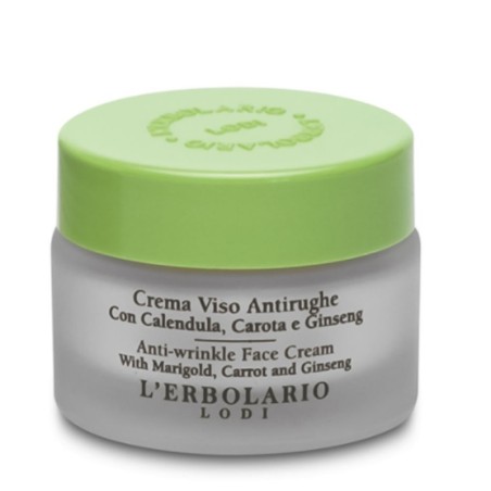 L'Erbolario
Crema antirughe antirughe
Ricco trattamento anti-età con Calendula, Carota e Ginseng
vasetto da 30 ml