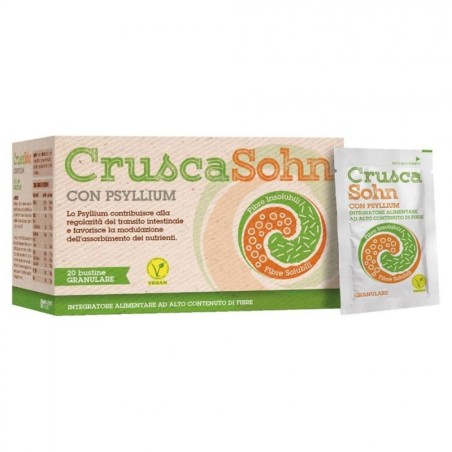 Crusca Sohn
con psyllium
Integratore alimentare ad alto contenuto di fibre