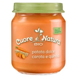 Cuore di natura bio
omogeneizzato patate dolce carota quinoa
vasetto da 110 g