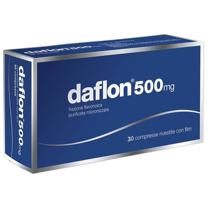 Daflon 500 mg
frazione flavonoica purificata micronizzata
Contrasta i sintomi attribuibili a insufficienza venosa