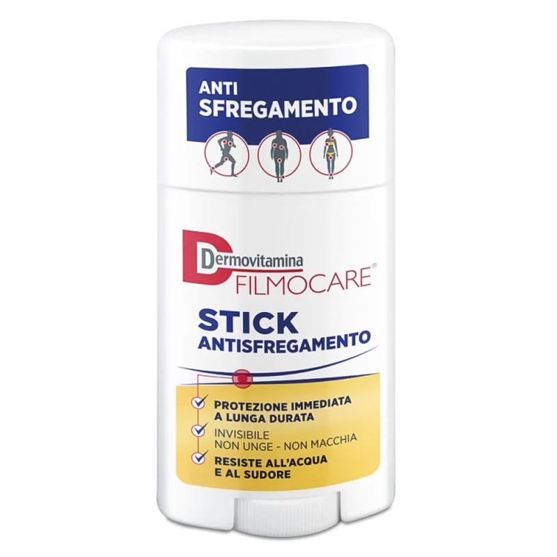 Dermovitamina
filmocare
stick antisfregamento
protezione immediata a lunga durata