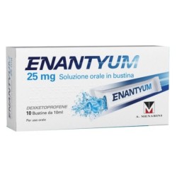 Enantyum 25 mg soluzione orale confezione 10 bustine 10 ml