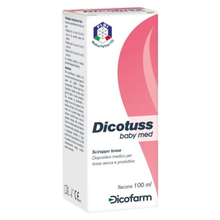 Dicotuss
baby med
Sciroppo tosse
Dispositivo medico per tosse secca e produttiva