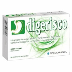 Digerisco
Integratore alimentare a base di erbe officinali per favorire la digestione