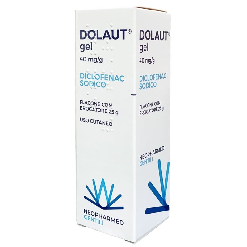 Dolaut
40 mg/g gel
diclofenac sodico
uso cutaneo
flacone con erogatore 25 g