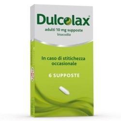 Dulcolax adulti 10 mg supposte bisacodile in caso di stitichezza occasionale scatola da 6 supposte