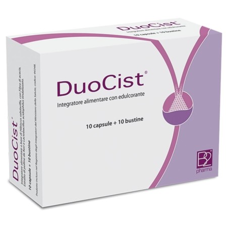 DuoCist integratore alimentare con edulcorante confezione da 10 bustine + 10 capsule