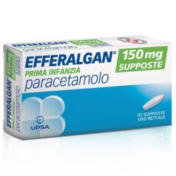 Efferalgan
prima infanzia
150 mg supposte
paracetamolo
uso rettale