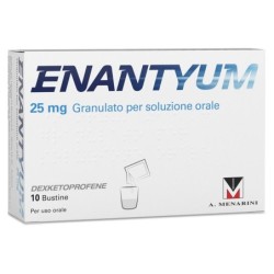 Enantyum 25 mg granulato soluzione orale confezione da 10 bustine