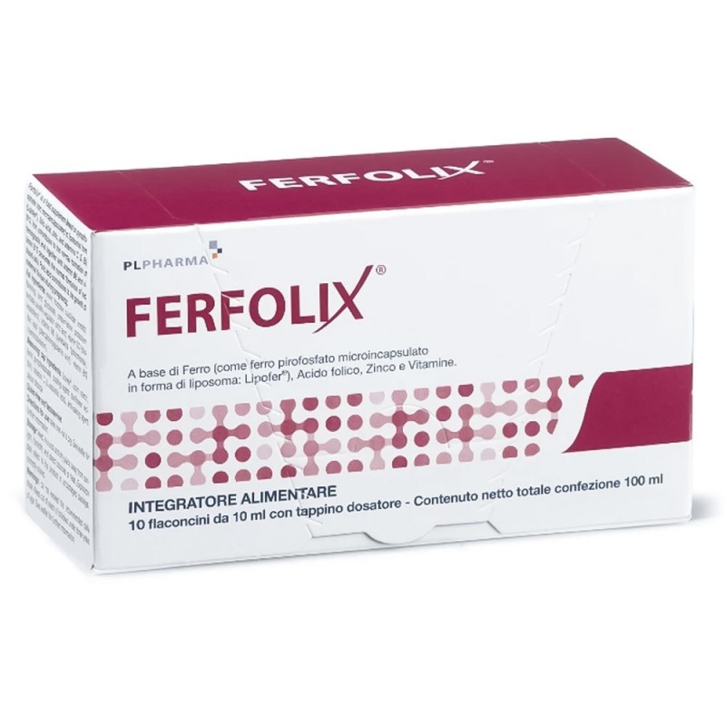 Ferfolix
Integratore alimentare A base di Ferro, Acido folico, Zinco e Vitamine