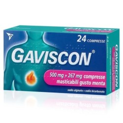 Gaviscon 500 mg + 267 mg gusto menta