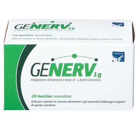 Generv 1g
Integratore alimentare a base di L-Acetil Carnitina
Utile per colmare la carenza alimentare