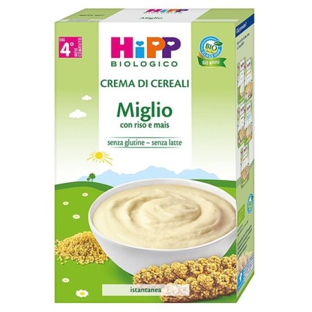 Hipp biologico crema miglio con riso e mais senza glutine - senza latte