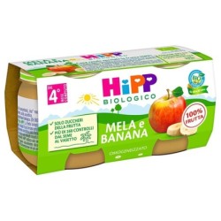 Hipp biologico omogeneizzato mela e banana dal 4° mese compiuto