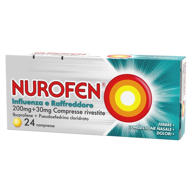 Nurofen influenza raffreddore confezione da 24 compresse