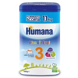 Humana 3
probalance
piccoli eroi
latte di crescita in polvere
da 1 anno
Confezione 1100 g