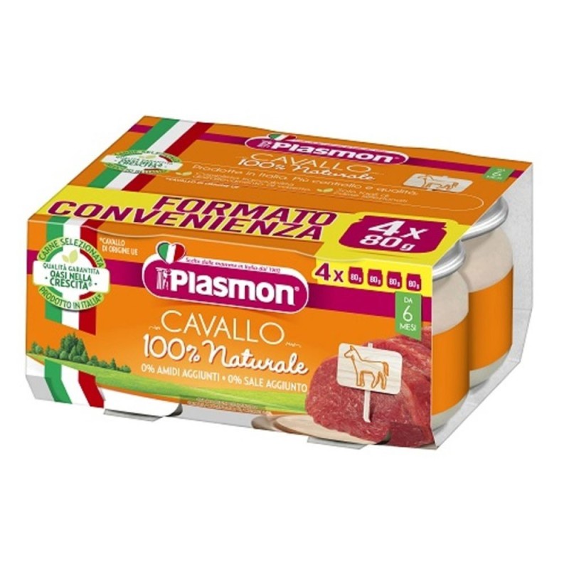 Plasmon Homogénéisé Cheval 6 mois 4x80 g