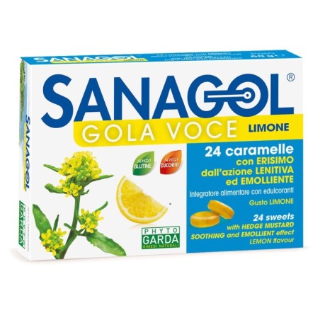 Sanagol Gola Voce
24 caramelle con erisimo dall'azione lenitiva ed emolliente