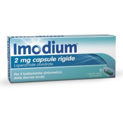 Imodium
2 mg capsule rigide
Loperamide cloridrato
per il trattamento sintomatico delle diarrea acute