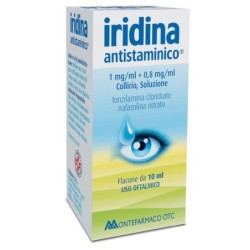Iridina
antistaminico
1mg/ml + 0,8 mg/ml collirio, soluzione
tonzilamina cloridrato, nafazolina nitrato