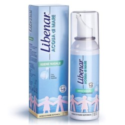 Libenar
acqua di mare
igiene nasale
acqua di mare isotonica
bomboletta spray con punta morbida da 100 ml