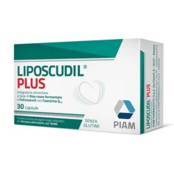 Liposcudil Plus
Integratore alimentare a base do Riso rosso fermentato e Policosanoli con Coenzima Q10