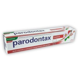 Parodontax
Herbal Classic
Dentifricio quotidiano con fluoro e bicarbonato di sodio per gengive sane e denti forti
