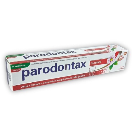 Parodontax Herbal Classic Dentifricio quotidiano con fluoro e bicarbonato di sodio per gengive sane e denti forti