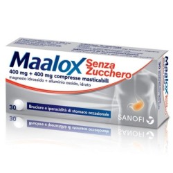 Maalox 400 mg + 400 mg Bruciore e iperacidità di stomaco occasionale