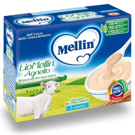 Mellin liofilizzato agnello dell'inizio dello svezzamento (dal 4° mese compiuto)