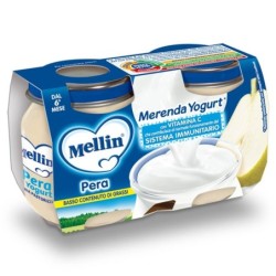 Mellin
merenda yogurt
pera
con vitamina C che contribuisce al normale funzionamento del sistema immunitario