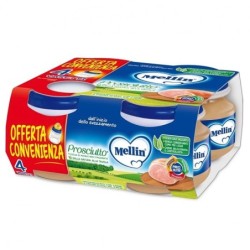 Mellin
omogeneizzato
prosciutto
dall'inizio dello svezzamento (dal 4° mese)
confezione 4 vasetti da 80 g