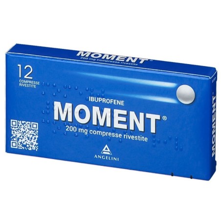 Moment
200 mg compresse rivestite
ibuprofene
scatola da 12 compresse rivestite