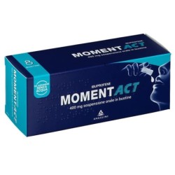 Moment Act
400 mg sospensione orale in bustine
ibuprofene
da assumere senza acqua
confezione da 8 bustine