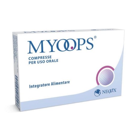 Myoops
integratore alimentare
per uso orale
scatola da 15 compresse divisibili