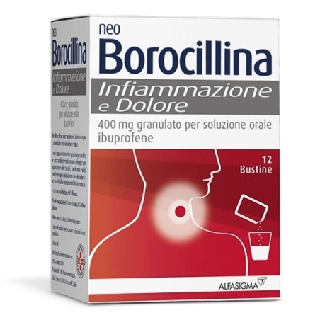 neo Borocillina
infiammazione e dolore
400 mg granulato per soluzione orale
ibuprofene