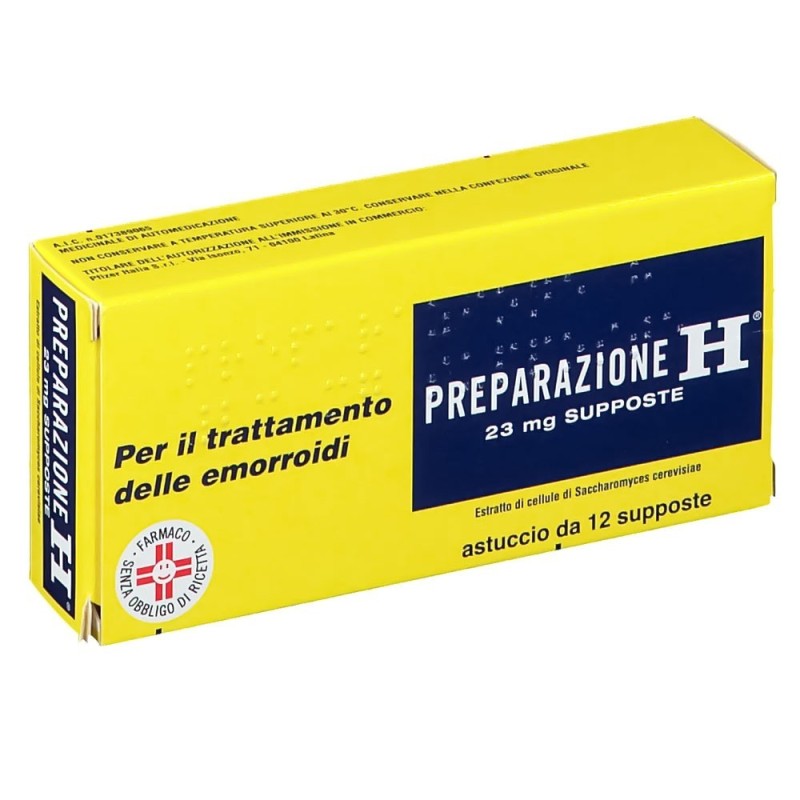 Preparazione H
23 mg supposte
per il trattamento delle emorroidi