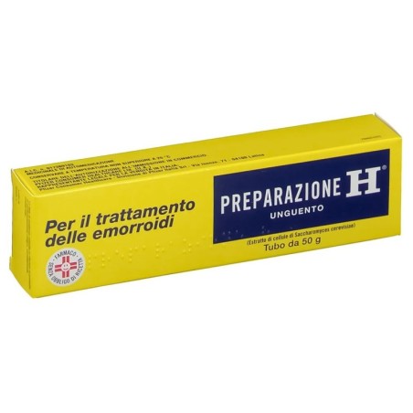 Preparazione H
1,08% unguento
Per il trattamento delle emorroidi
Estratto di cellule di saccharomyces cerevisiae